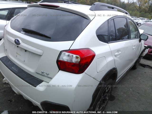 JF2GPAPC5F8298914 - 2015 SUBARU XV CROSSTREK 2.0 LIMITED WHITE photo 4