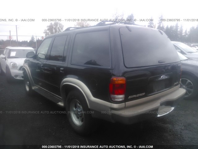 1FMZU74E6YZC10051 - 2000 FORD EXPLORER EDDIE BAUER BLACK photo 3