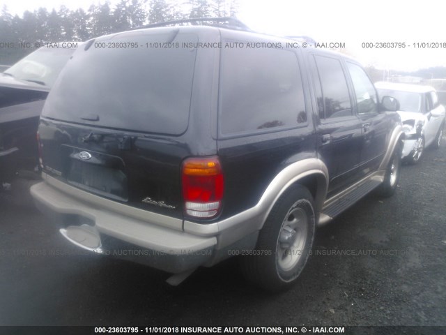 1FMZU74E6YZC10051 - 2000 FORD EXPLORER EDDIE BAUER BLACK photo 4