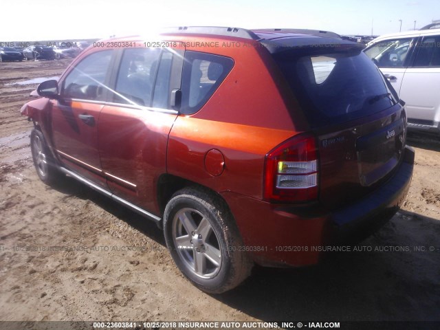 1J4NT4FB8AD523543 - 2010 JEEP COMPASS SPORT ORANGE photo 3