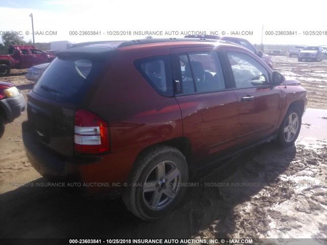 1J4NT4FB8AD523543 - 2010 JEEP COMPASS SPORT ORANGE photo 4