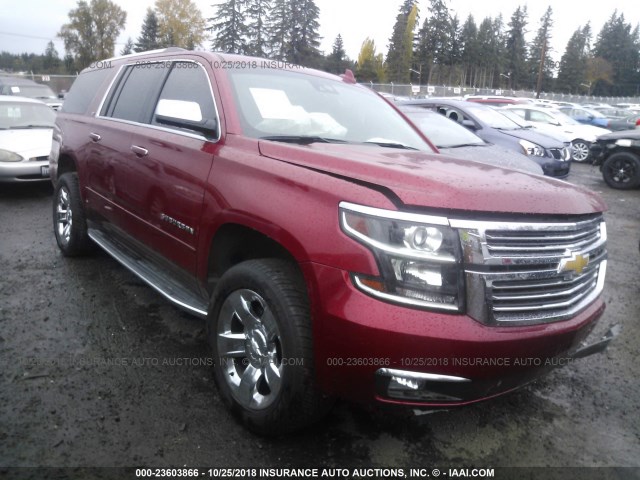 1GNSKKKC7FR681209 - 2015 CHEVROLET SUBURBAN K1500 LTZ RED photo 1