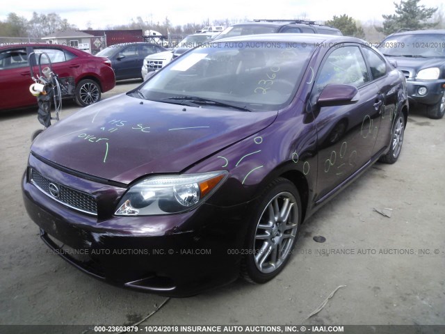 JTKDE167X60130222 - 2006 TOYOTA SCION TC 紫色 照片 2