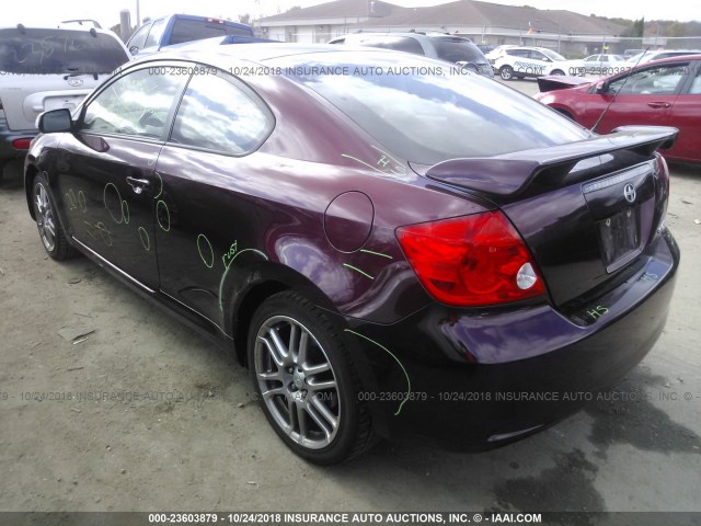 JTKDE167X60130222 - 2006 TOYOTA SCION TC 紫色 照片 3