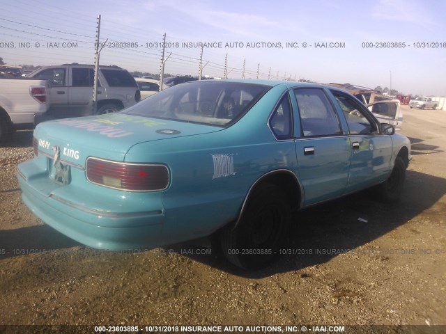 1G1BL52P3SR159397 - 1995 CHEVROLET CAPRICE / IMPALA CLASSIC/SS BLUE photo 4