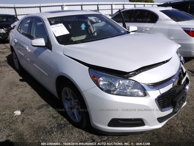 1G11C5SL1FF153548 - 2015 CHEVROLET MALIBU 1LT WHITE photo 1