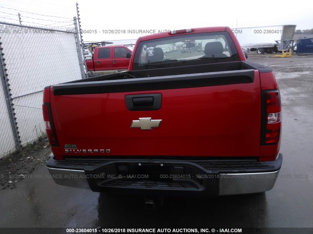 1GCEC14X38Z316820 - 2008 CHEVROLET SILVERADO C1500 RED photo 8