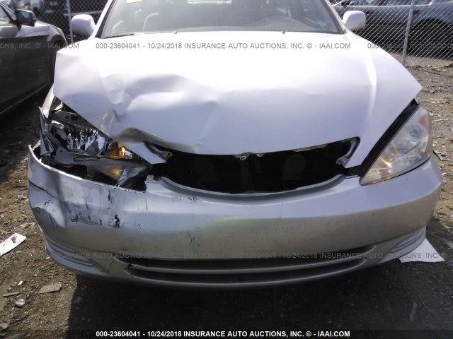 4T1BE30KX3U725823 - 2003 TOYOTA CAMRY LE/XLE/SE SILVER photo 6