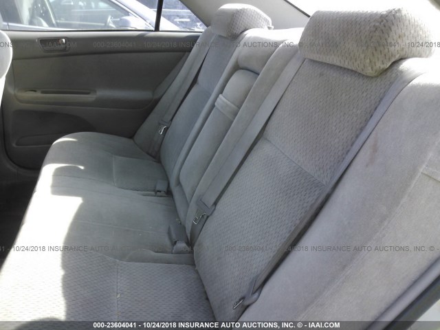 4T1BE30KX3U725823 - 2003 TOYOTA CAMRY LE/XLE/SE SILVER photo 8