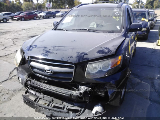 5NMSH73E97H048382 - 2007 HYUNDAI SANTA FE SE/LIMITED BLUE photo 2