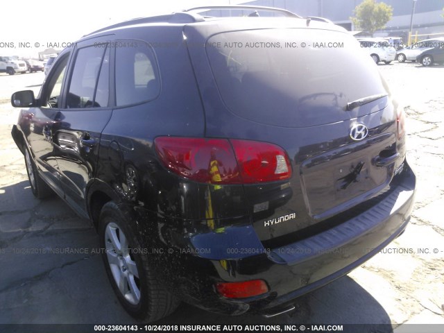 5NMSH73E97H048382 - 2007 HYUNDAI SANTA FE SE/LIMITED BLUE photo 3