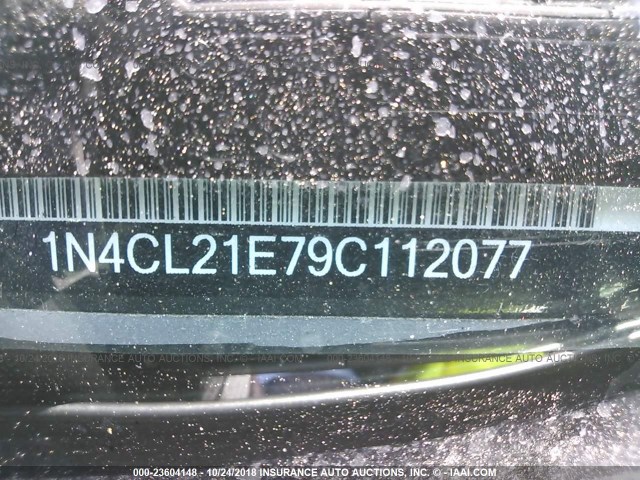 1N4CL21E79C112077 - 2009 NISSAN ALTIMA HYBRID SILVER photo 9