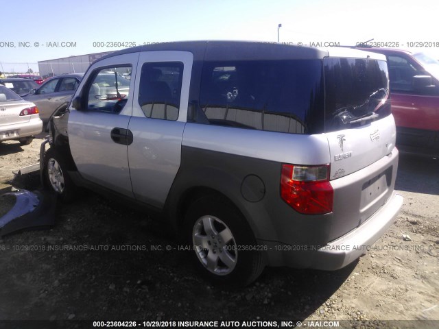 5J6YH18584L000215 - 2004 HONDA ELEMENT EX SILVER photo 3