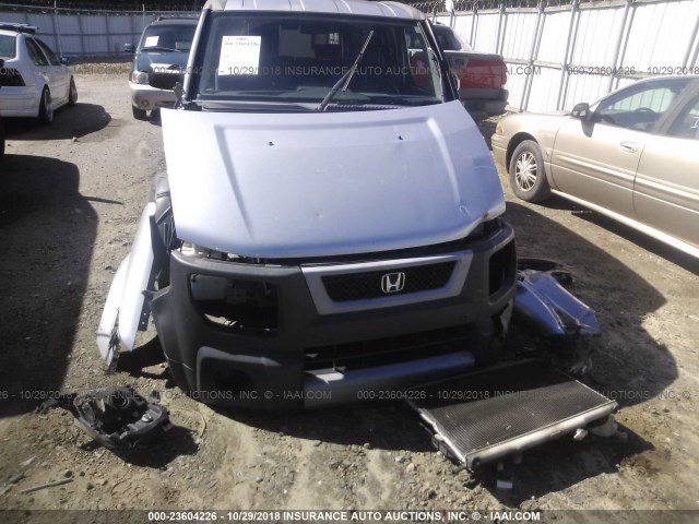 5J6YH18584L000215 - 2004 HONDA ELEMENT EX SILVER photo 6