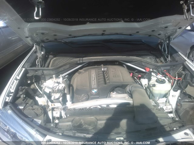 5UXKR2C33H0W43811 - 2017 BMW X5 SDRIVE35I WHITE photo 10