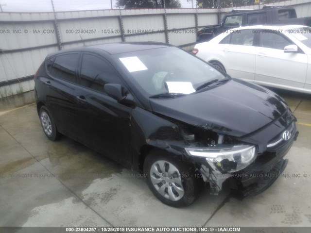 KMHCT5AE4GU237021 - 2016 HYUNDAI ACCENT SE BLACK photo 1