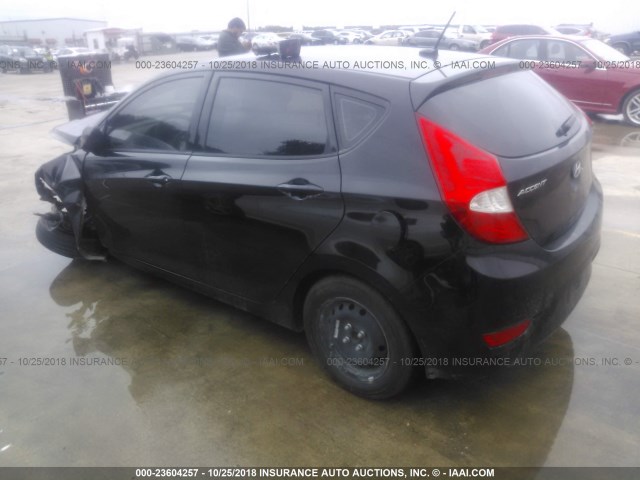 KMHCT5AE4GU237021 - 2016 HYUNDAI ACCENT SE BLACK photo 3