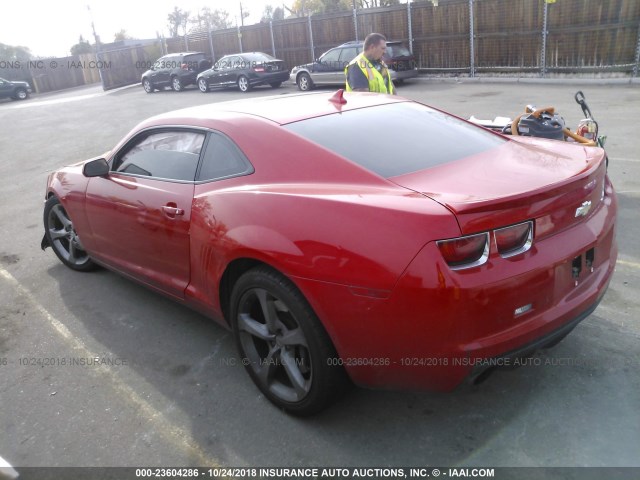 2G1FK1EJ9D9211701 - 2013 CHEVROLET CAMARO 2SS RED photo 3