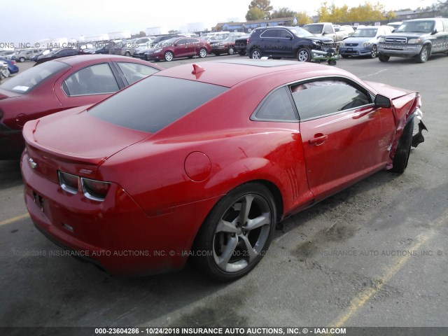 2G1FK1EJ9D9211701 - 2013 CHEVROLET CAMARO 2SS RED photo 4