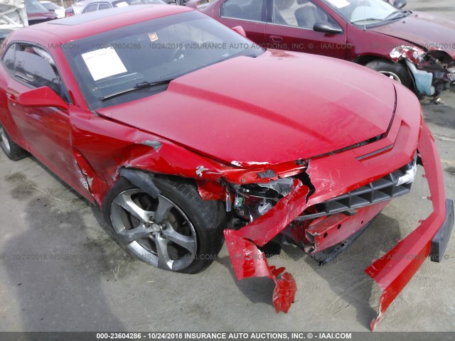 2G1FK1EJ9D9211701 - 2013 CHEVROLET CAMARO 2SS RED photo 6