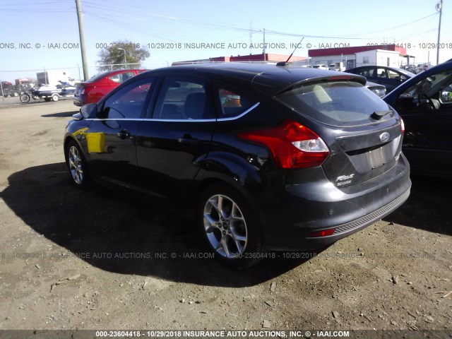 1FADP3N24DL379118 - 2013 FORD FOCUS TITANIUM BLACK photo 3