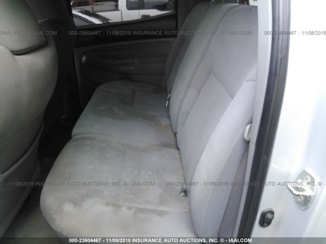 3TMJU4GN7AM099884 - 2010 TOYOTA TACOMA DOUBLE CAB PRERUNNER SILVER photo 8