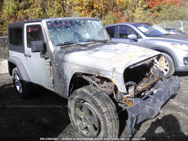 1J4AA2D15BL634674 - 2011 JEEP WRANGLER SPORT SILVER photo 1