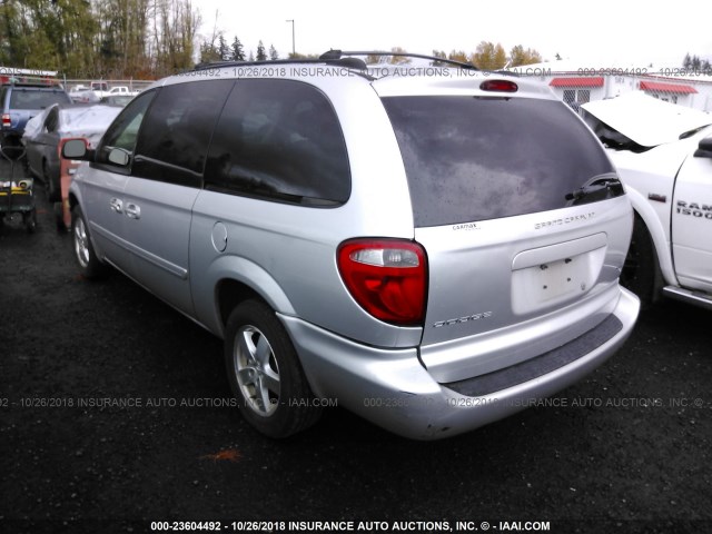 2D4GP44L15R419867 - 2005 DODGE GRAND CARAVAN SXT SILVER photo 3