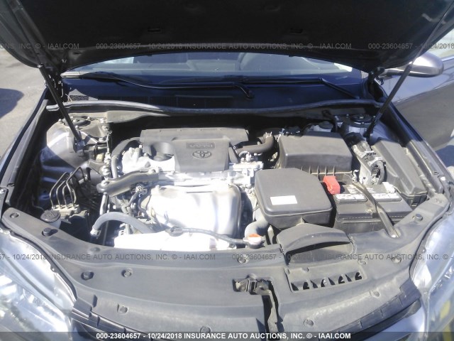 4T1BF1FK3GU547400 - 2016 TOYOTA CAMRY LE/XLE/SE/XSE GRAY photo 10