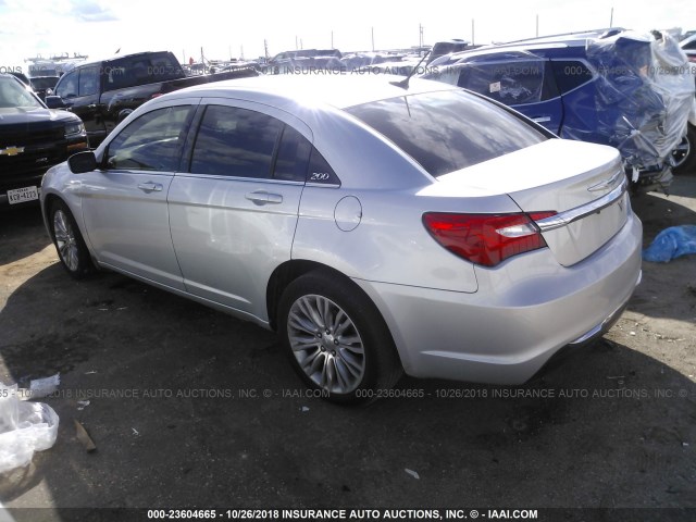 1C3CCBAB7CN319181 - 2012 CHRYSLER 200 LX SILVER photo 3