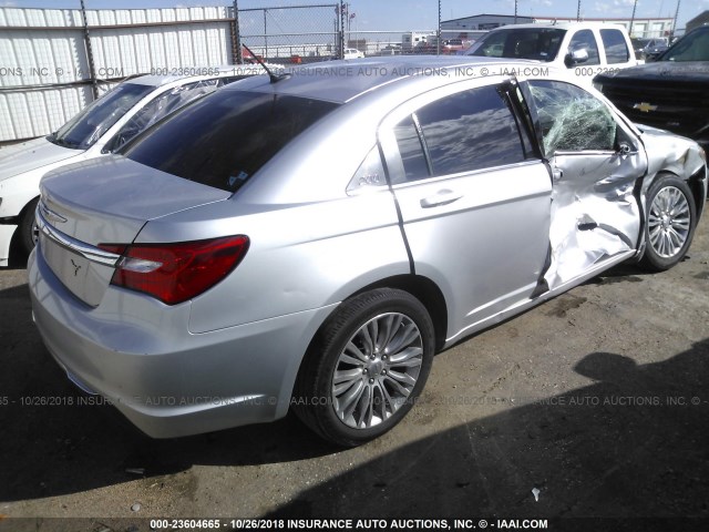 1C3CCBAB7CN319181 - 2012 CHRYSLER 200 LX SILVER photo 4