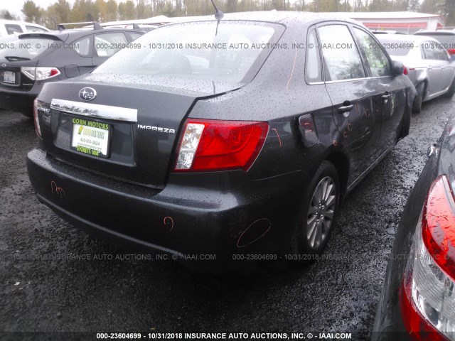 JF1GE61608G518625 - 2008 SUBARU IMPREZA 2.5I GRAY photo 4