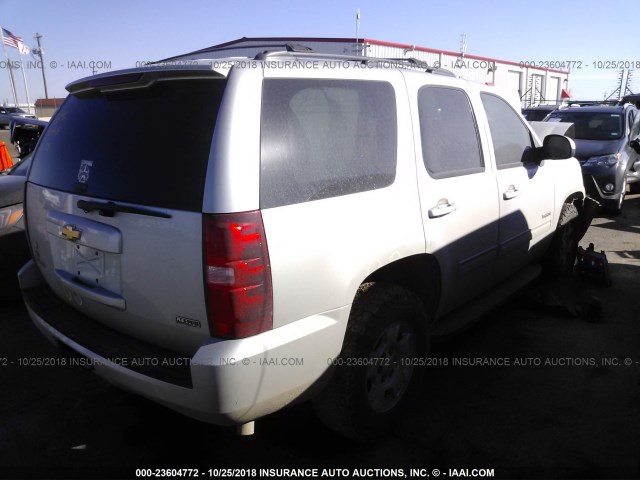 1GNSCAE08BR161233 - 2011 CHEVROLET TAHOE C1500  LS SILVER photo 4