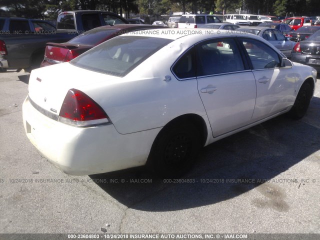 2G1WS583581289336 - 2008 CHEVROLET IMPALA POLICE WHITE photo 4