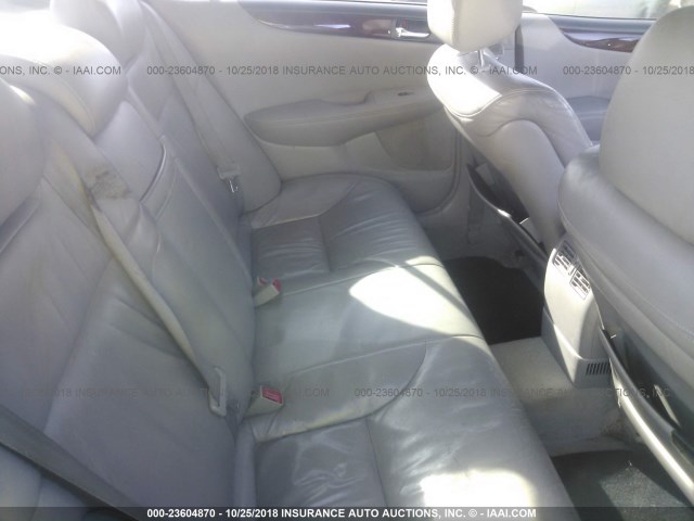 JTHBF30G720072143 - 2002 LEXUS ES 300 SILVER photo 8