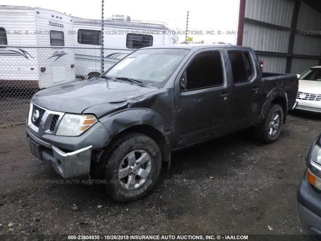 1N6AD07W29C426882 - 2009 NISSAN FRONTIER CREW CAB SE/LE/NISMO GRAY photo 2