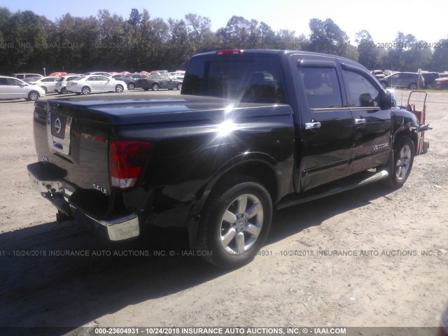 1N6AA07C89N319337 - 2009 NISSAN TITAN XE/SE/LE/PRO-4X BLACK photo 4