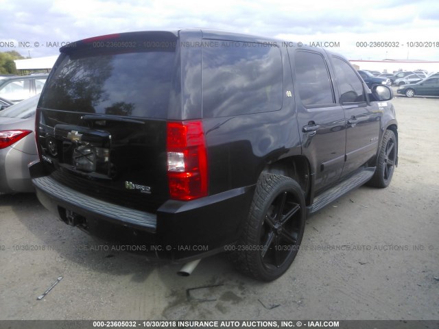 1GNFC13528R176237 - 2008 CHEVROLET TAHOE C1500 HYBRID BLACK photo 4