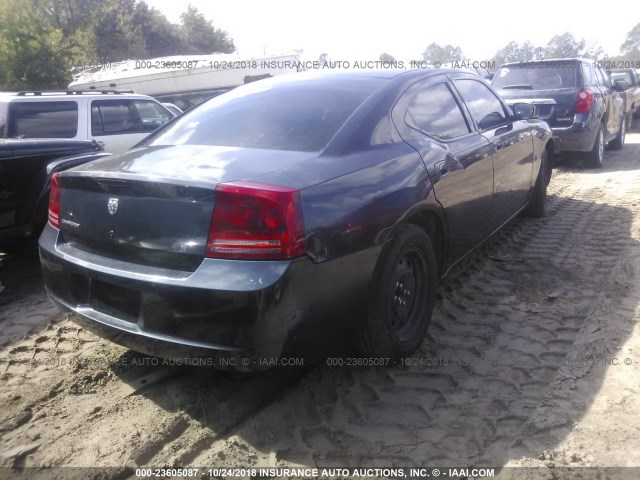 2B3KA43G17H824862 - 2007 DODGE CHARGER SE/SXT BLUE photo 4