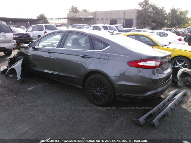 3FA6P0LU7GR397629 - 2016 FORD FUSION SE HYBRID GRAY photo 3