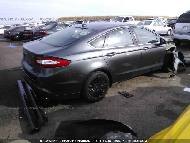 3FA6P0LU7GR397629 - 2016 FORD FUSION SE HYBRID GRAY photo 4