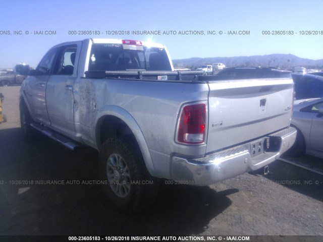 3C6UR5FL5GG178554 - 2016 RAM 2500 LARAMIE SILVER photo 3