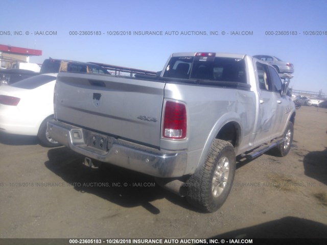 3C6UR5FL5GG178554 - 2016 RAM 2500 LARAMIE SILVER photo 4