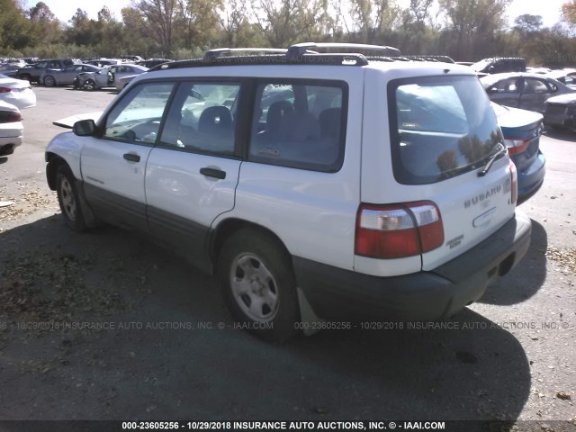 JF1SF63531H706521 - 2001 SUBARU FORESTER L WHITE photo 3