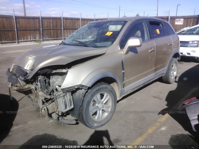 3GSCL33P78S517657 - 2008 SATURN VUE XE GOLD photo 2