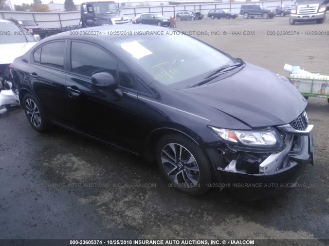 19XFB2F98DE277823 - 2013 HONDA CIVIC EXL 黑色 照片 1