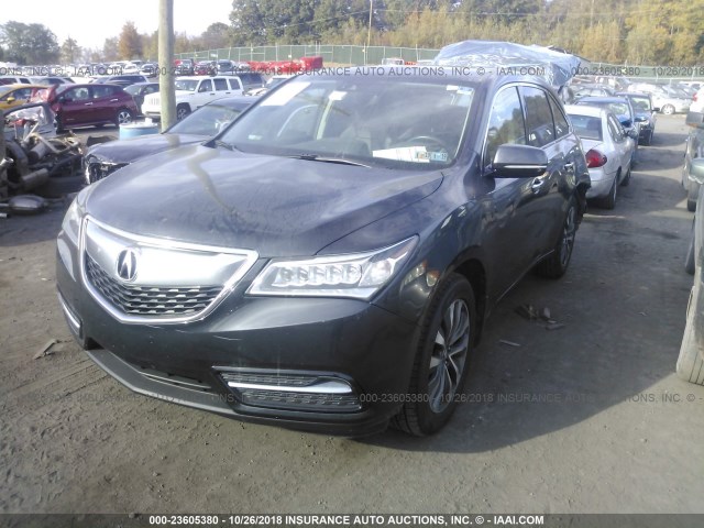 5FRYD4H45GB035858 - 2016 ACURA MDX TECHNOLOGY Navy photo 2