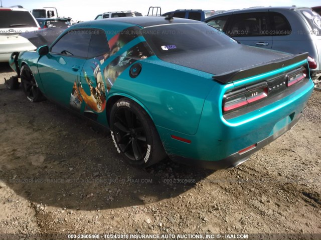 2C3CDZFJ4FH700795 - 2015 DODGE CHALLENGER R/T SCAT PACK BLUE photo 3