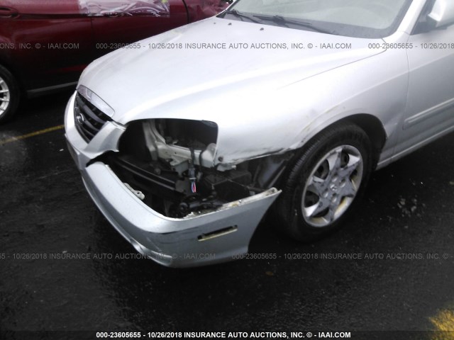 KMHDN46D64U750078 - 2004 HYUNDAI ELANTRA GLS/GT SILVER photo 6