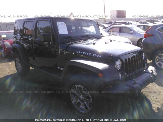 1C4HJWFG4HL688019 - 2017 JEEP WRANGLER UNLIMITE RUBICON BLACK photo 1